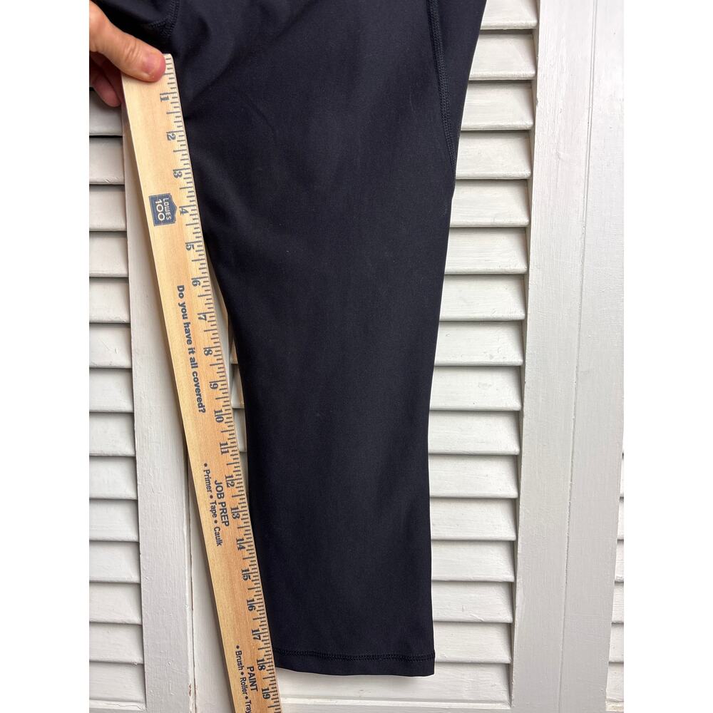 Xersion Womens Large Black High Rise Capri Leggings Quick Dri Zip Pockets NWOT - Picture 4 of 5